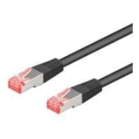 Cavo patch CAT6 1,5 m nero S/FTP 2xRJ45, PVC, CCA