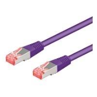 WADRONIC Goobay - Cavo di rete - RJ -45 (M) a RJ -45 (M) - 1,5 m - SFTP, PIMF - CAT 6A - alogeno -pree, a forma, senza gancio -