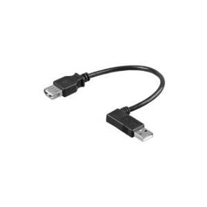 Cavo USB 2.0 prolunga S/B 0,15 spina 90Ã‚Â°