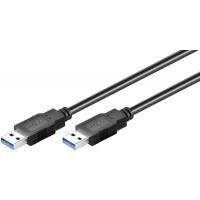 Goobay 0.5m USB 3.0 A/A cavo USB 05 m USB 3.2 Gen 1 3.1 Gen 1 USB A Nero (Goobay SuperSpeed USB 3.0 Kabel 0.5m - Black)
