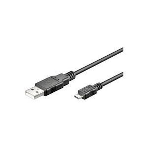 goobay USB 2.0 USB-kabel 30cm Sort