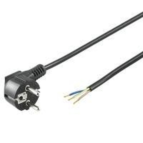 goobay StrÃ¸m CEE 7/7 (male) - Uisoleret ledning Sort 3m StrÃ¸mkabel