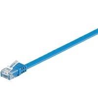 WADRONIC Goobay - Cavo di rete - RJ -45 (M) a RJ -45 (M) - 3.0m - UTP - Cat 6 - Aboased Flat - Blue (96419)