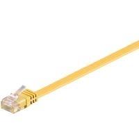 Goobay Wentronic - Cavo di rete - RJ -45 (M) a RJ -45 (M) - 30m - UTP - Cat 6 - Abatte piatto - Giallo (96420)