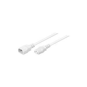 Goobay 97585 cavo di alimentazione Bianco 3 m Accoppiatore C14 Accoppiatore C13 (Goobay Power Cable C14 to C13. White. 3.0m)