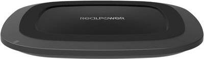 Stazione di ricarica wireless nera FreeCharge10 RealPower per smartphone, 10W inclusi adattatore a carico rapido (257638)