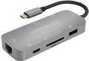 Terratec Connect C8 USB 2.0 Type-C Grigio (TERRATEC Connect C Type-C 7in1)