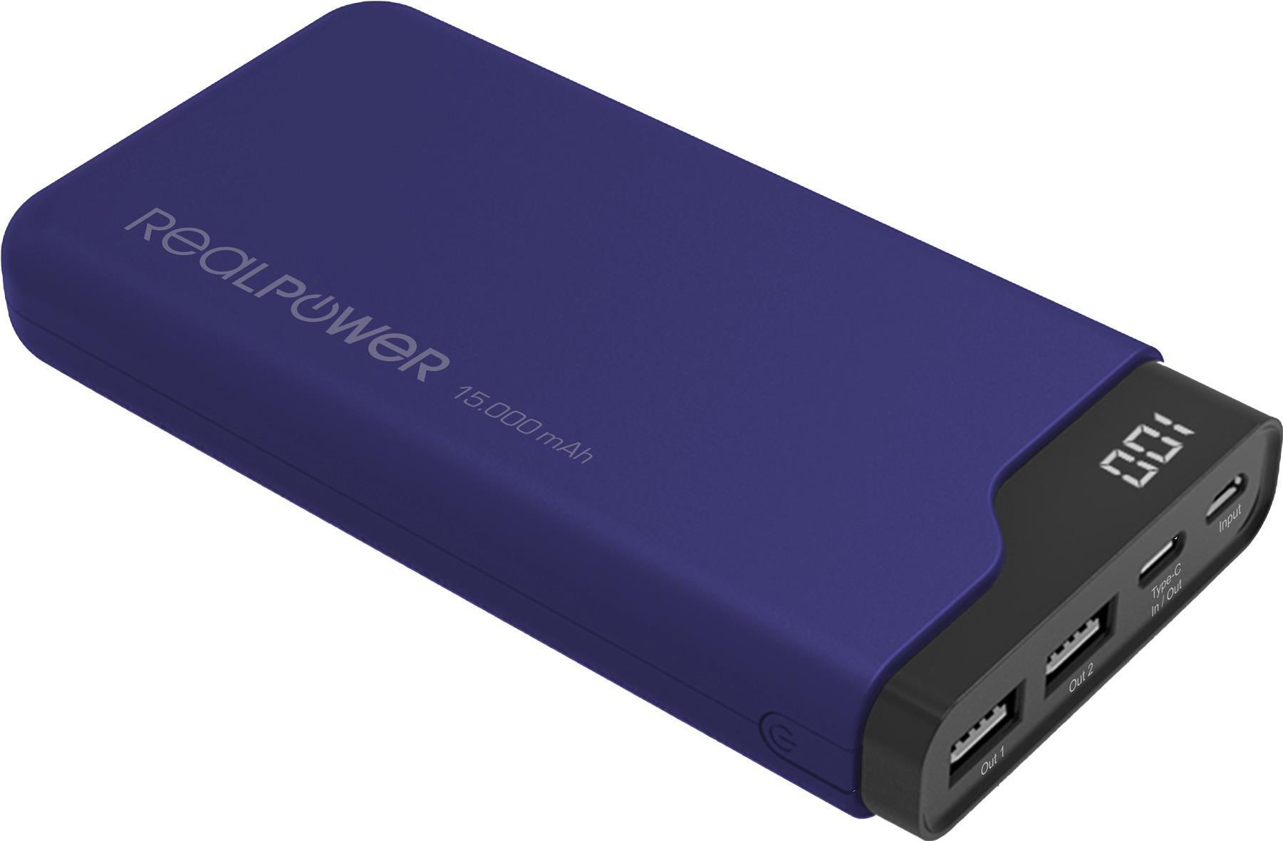 RealPower PB-15000C Navy Blue 15000 mA