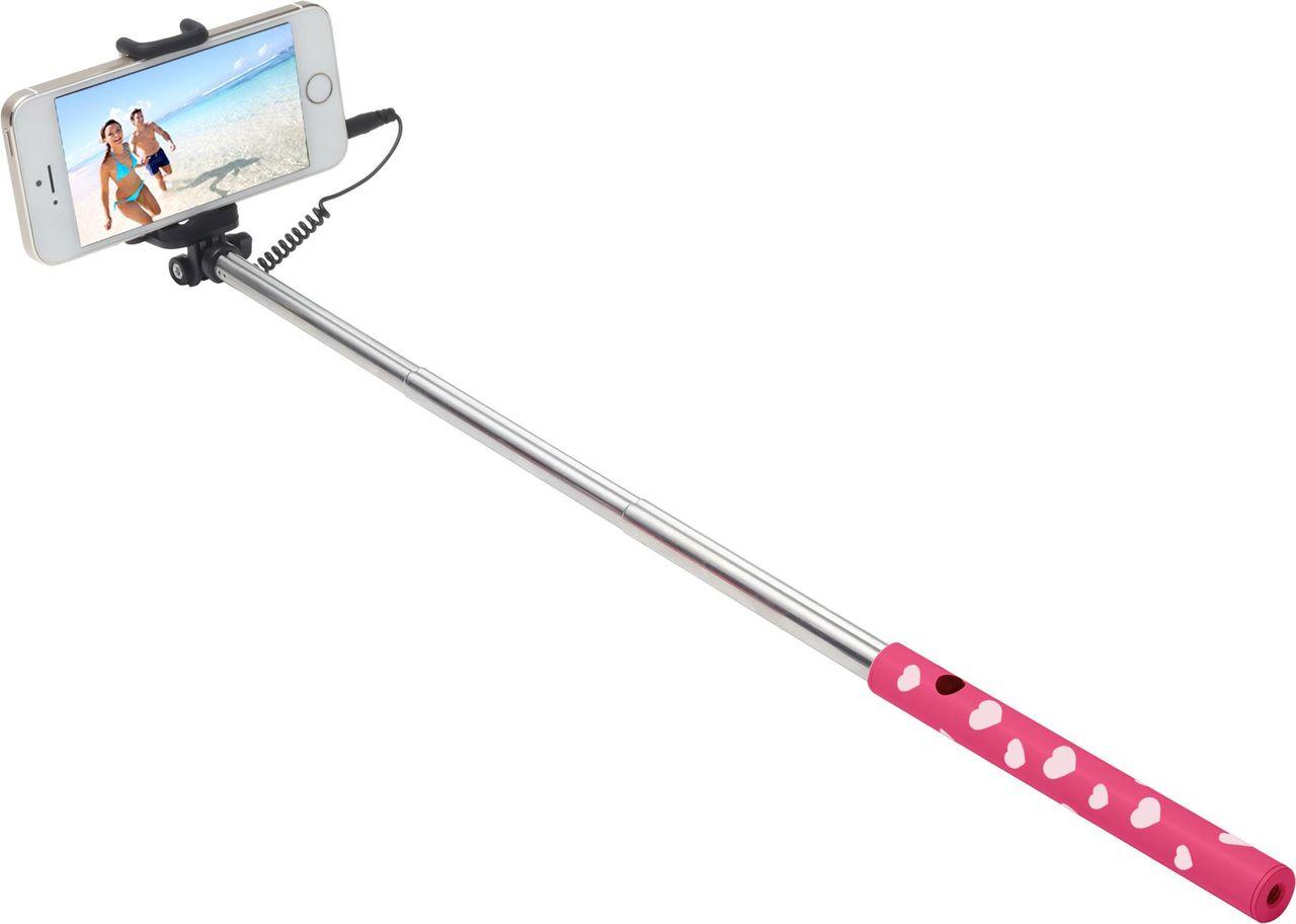 Ultron 173951 bastone per selfie Smartphone Rosa, Argento, Bianco (ultron Selfie Hot Shot selfie-stang)