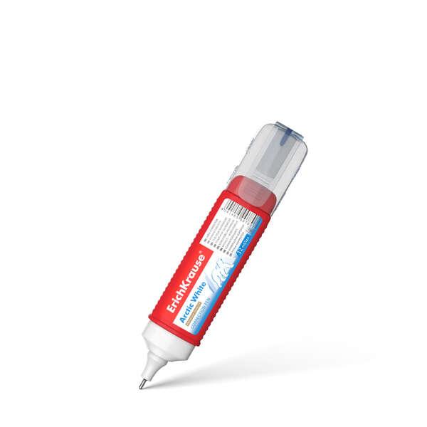 Penna correttore Arctic White Erichkrause - Asciugatura rapida - Punta di alta qualit - Resistente al freddo - Colore bianco