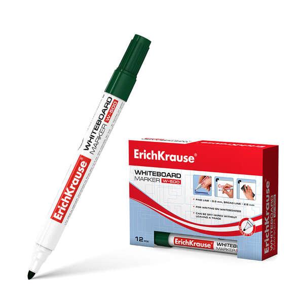 Pennarello per lavagna bianca Erichkrause W-500 - Punta smussata resistente ai Danni - Lunghezza scrittura da 08 a 25 mm - Gett
