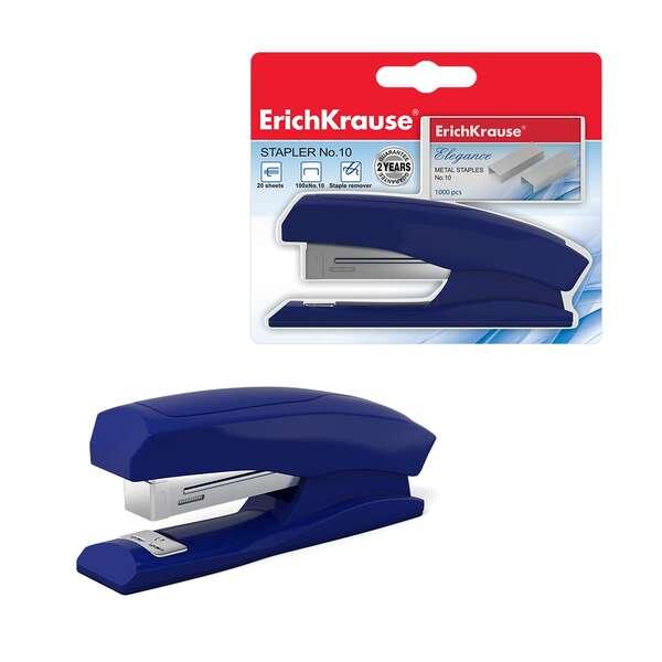 Cucitrice Erichkrause 10 Elegance - Fino a 20 fogli - Punti metallici nel set - Resistente agli urti - Meccanismo in acciaio -