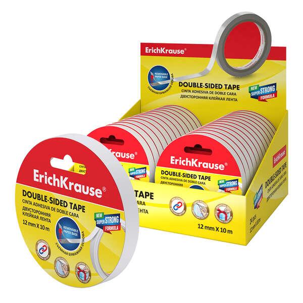 Nastro Biadesivo Erichkrause - 12mmx10m - Espositore 24 pz. - Trasparente