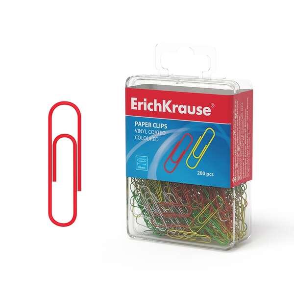 Clip colorata Erichkrause con rivestimento in plastica - Lama di alta qualit - Resistente alla corrosione - Colorata