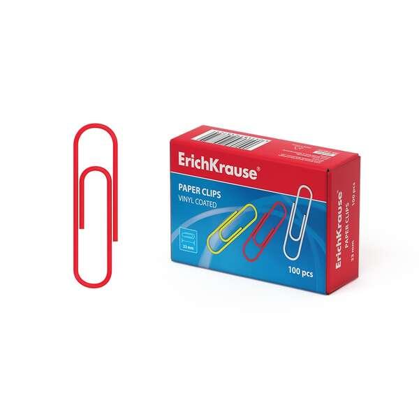 Erichkrause Clip in acciaio rivestito in plastica - Elevata resistenza e durata - Colorata - 33 mm