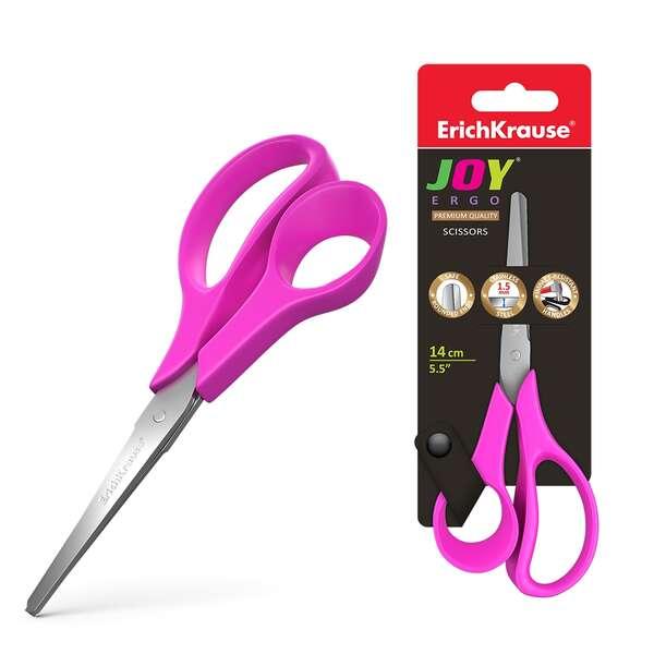 Forbici Erichkrause Joy Ergo - Lame in acciaio inossidabile - Estremit arrotondate - Resistenti alla corrosione - Manici ergon