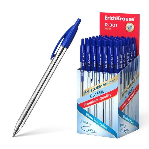 Penna a sfera automatica Erichkrause R-301 Classic Matic Punta standard da 10 - 10 mm - Asciugatura rapida inchiostro - Corpo e