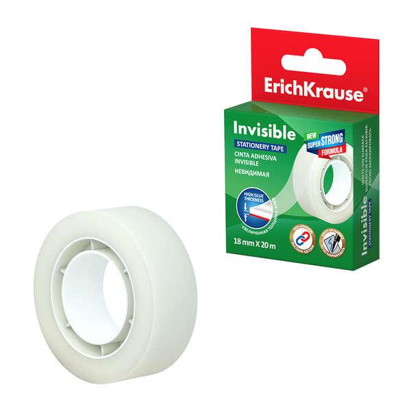 Erichkrause Nastro adesivo invisibile - 18mmx20M - Colore trasparente