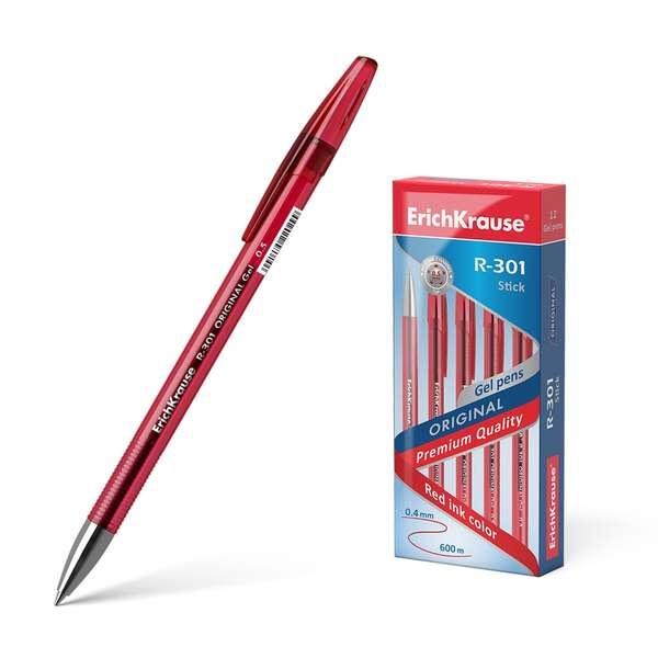 Penna gel Erichkrause R-301 Original gel 05 - Corpo rotondo traslucido - Impugnatura comoda - Inchiostro gel ad asciugatura rap