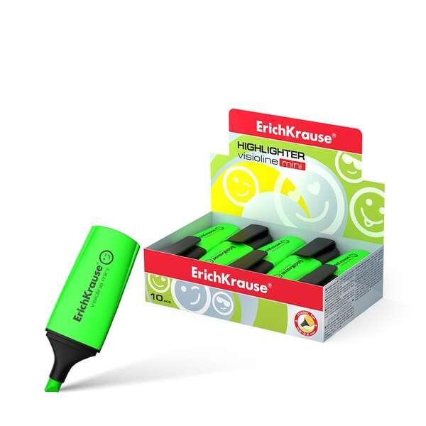 Erichkrause Visioline Mini - Formato mini fluorescente - Emoticon divertente - Verde