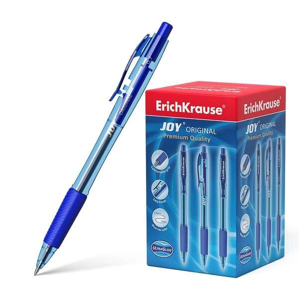 Penna automatica originale Erichkrause Joy - Tecnologia Ultra Glide - Corpo rotante traslucido - Punta da 07 mm - Bassa viscosi