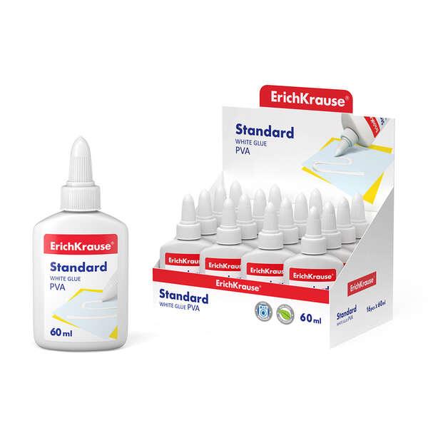 Erichkrause Colla Bianca Pva Standard - Applicatore Autopulente - Regolatore di Intensit - Non Tossico - Resistente al Freddo