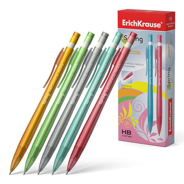 Portamine Erichkrause con molla da 0,7 mm - Colore nero