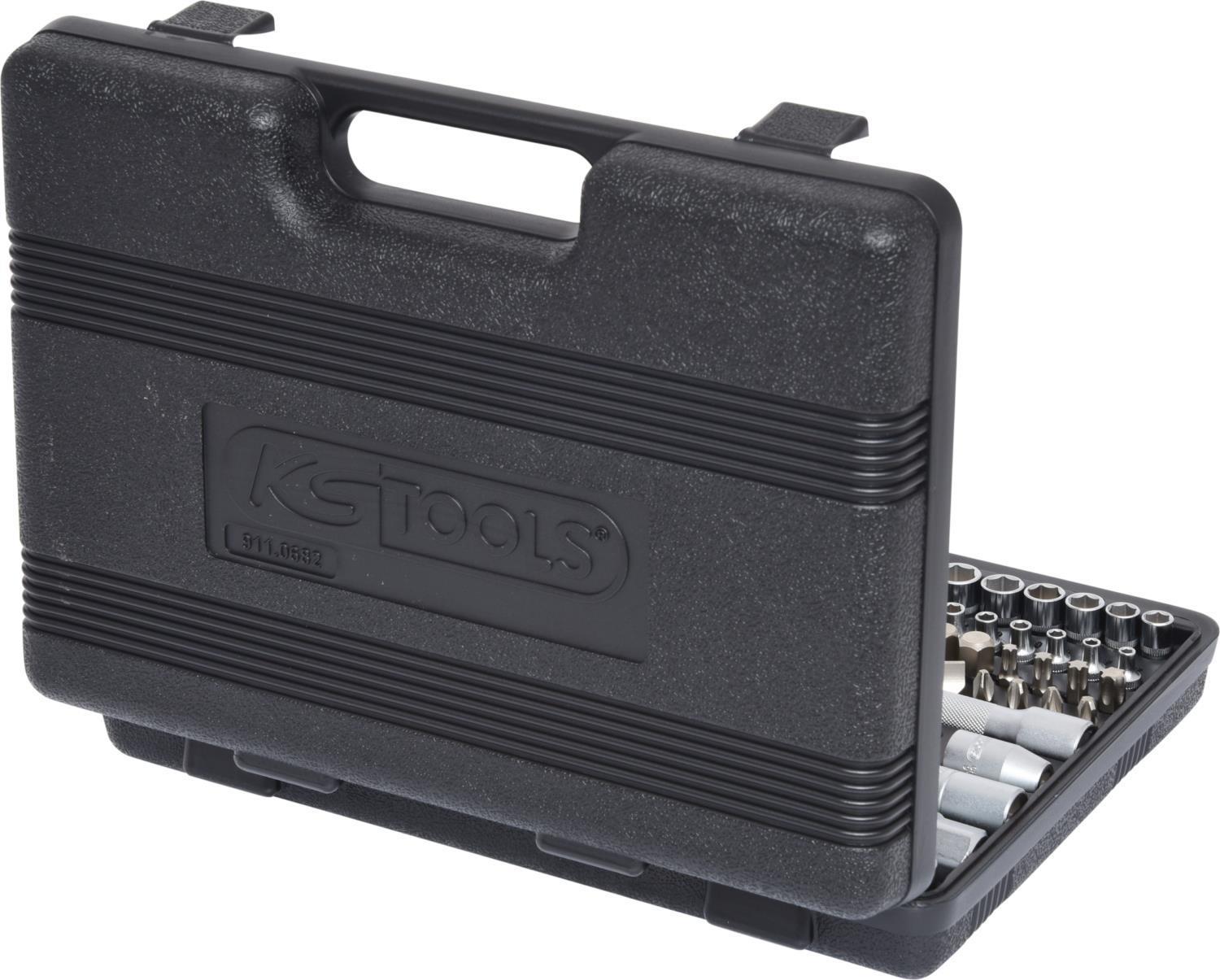 KS TOOLS - Cricchetto - 82 pezzi - custodia 1/4" 1/2".