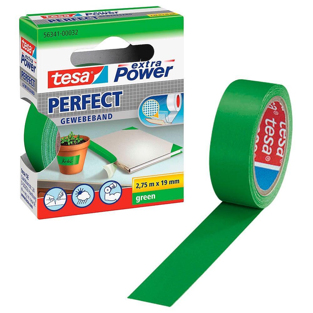Nastro in tela plastificato XP Perfect 19 mm x 275 m Tesa verde 56341-00032-03