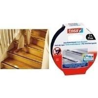 TESA Anti-scrubbing, 25 mm x 5,0 m, nero per evitare di scivolare, estremamente ruvido e resistente (55587-00002-00)