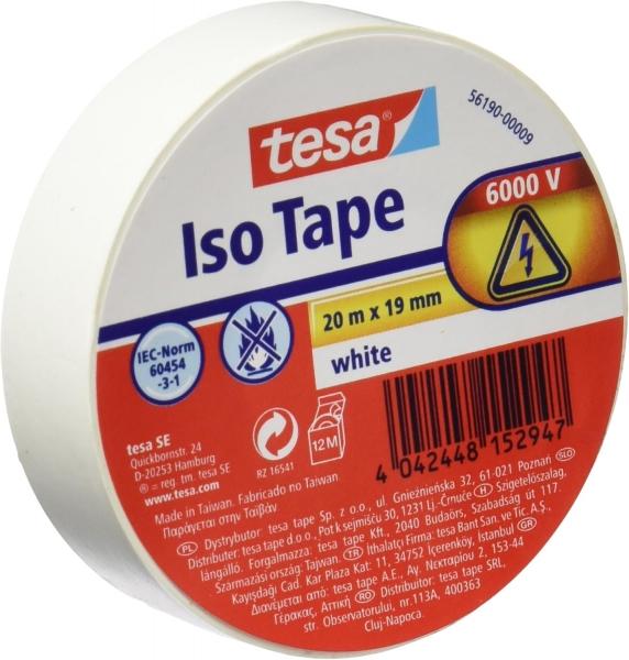 nastri isolanti tesa 19 mm x 20 m bianco