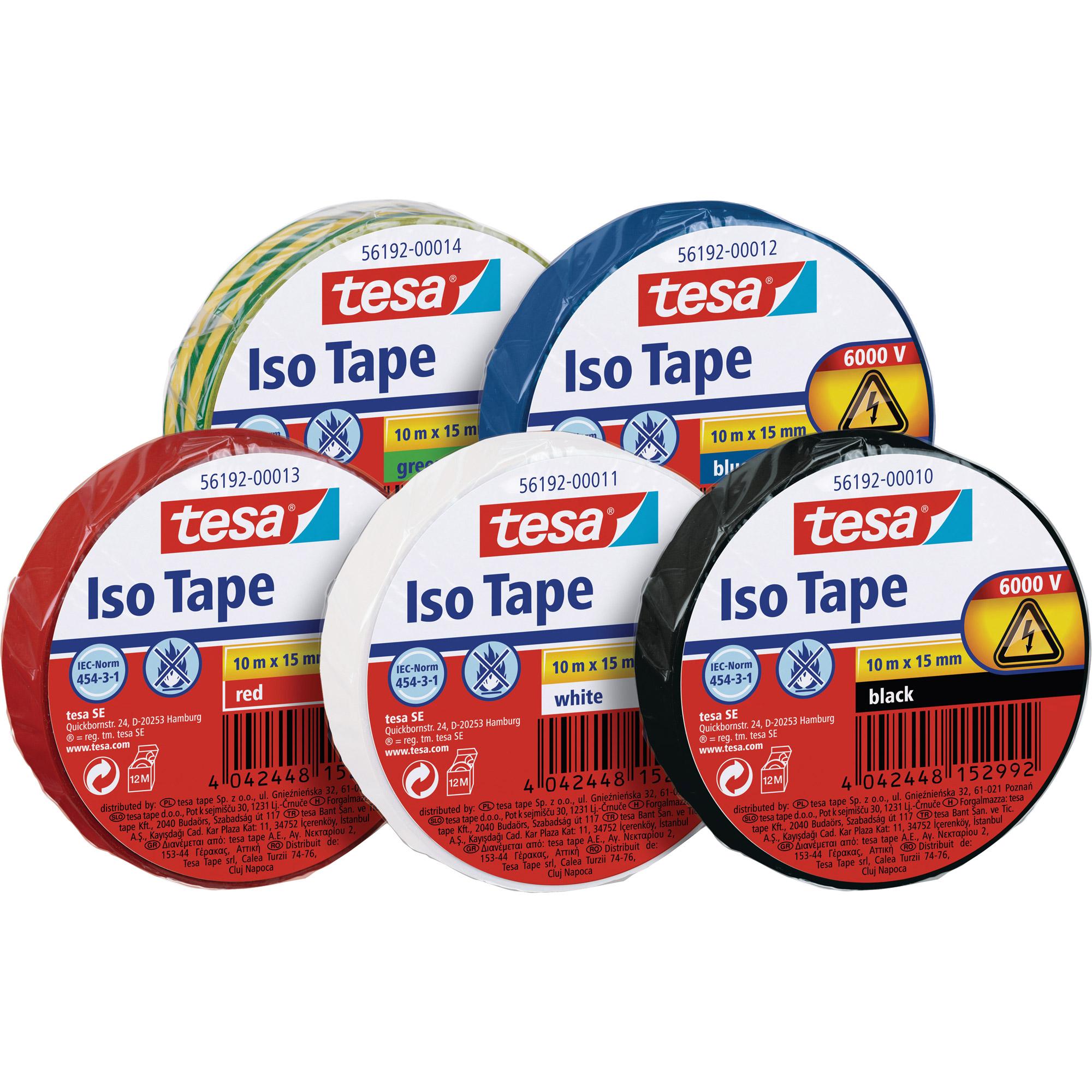 Nastro isolante tesa autoestinguente 15 mm x 10 m nero 56192-00010-22