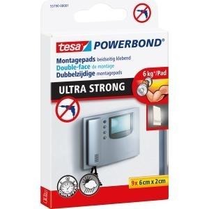 tesa cuscinetti biadesivi 2 cm x 6 cm bianco