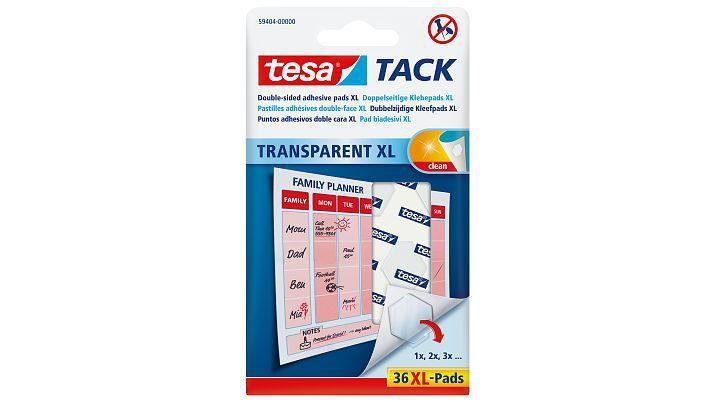 tesa cuscinetti biadesivi 2 cm x 24 cm trasparenti