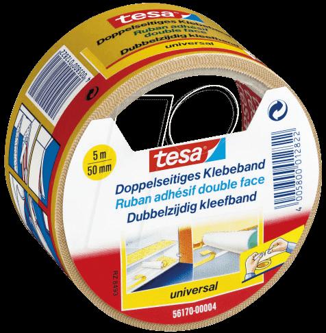 56170 dotto di nastro adesivo a doppia faccia 5 m x 50 mm (56170-00004-01)