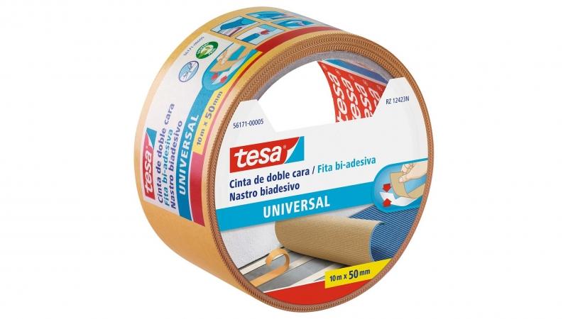 tesa Nastro biadesivo universale è una striscia biadesiva altamente versatile che si adatta a un'ampia gamma di applicazioni c