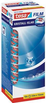 pellicola adesiva tesa 15 mm x 33 m trasparente