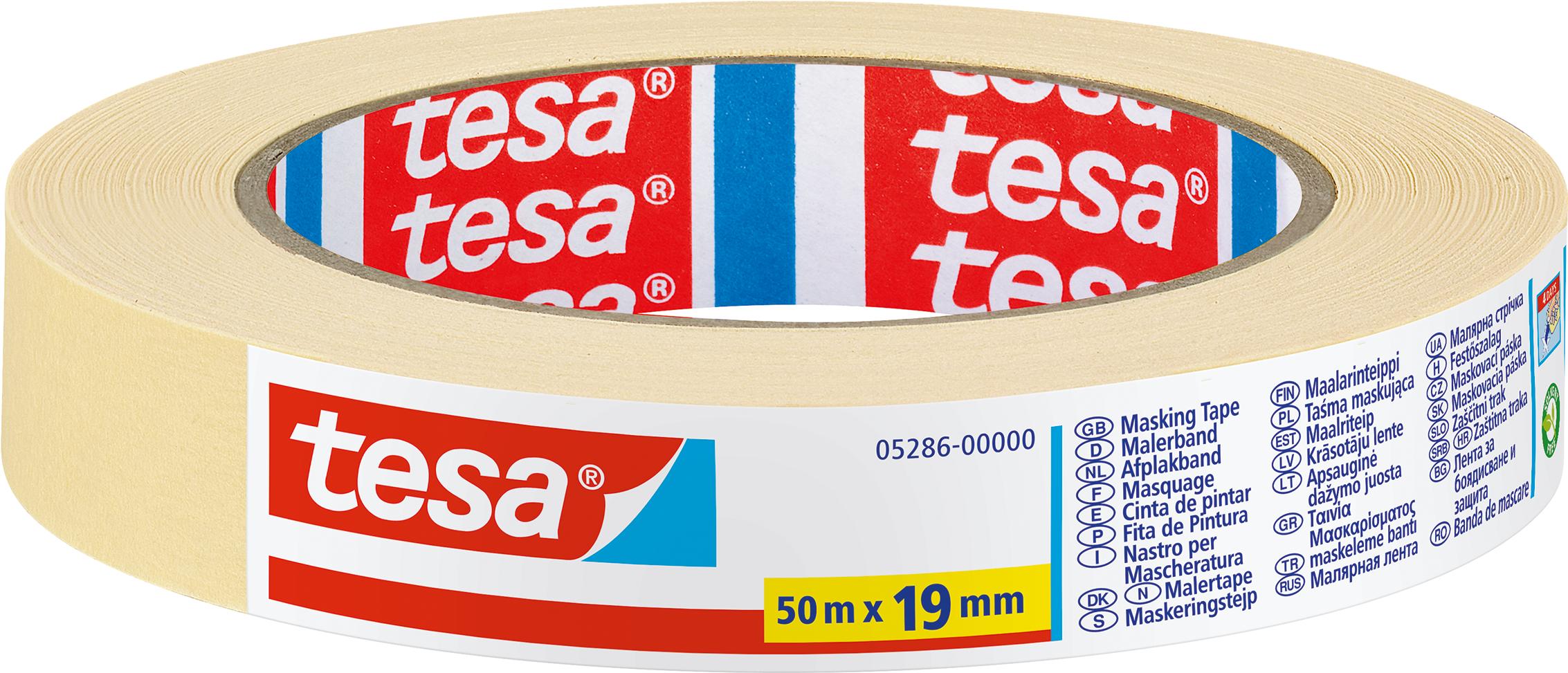 Nastro per mascheratura tesa 19 mm x 50 m beige