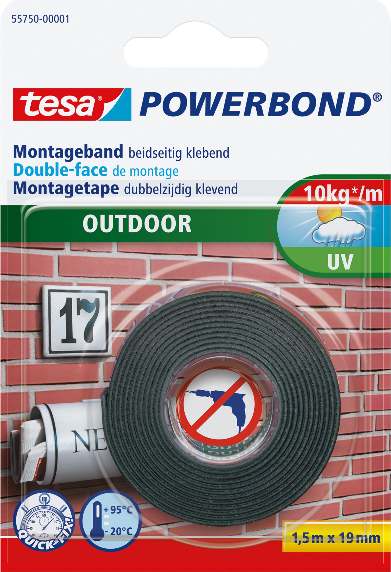 tesa nastro biadesivo 19 mm x 15 m verde