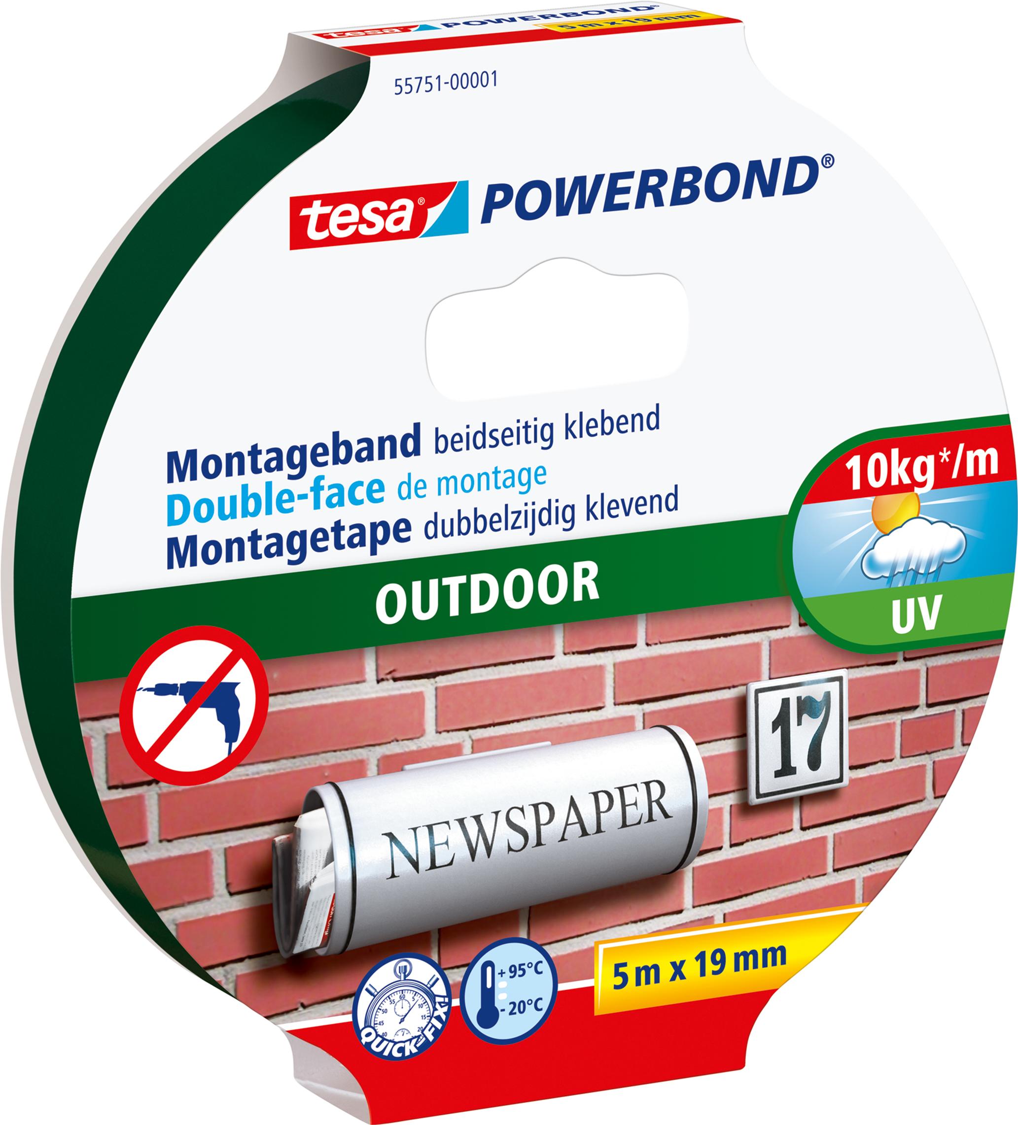 tesa nastro biadesivo 19 mm x 5 m verde