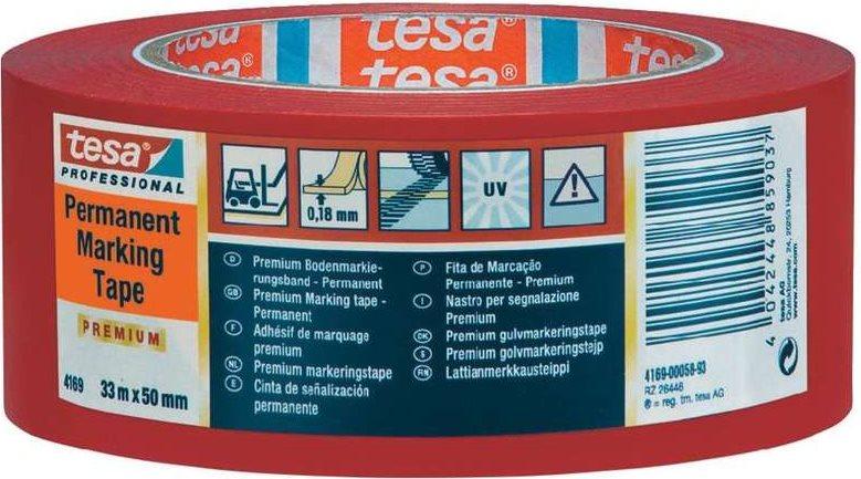 Nastri per mascheratura tesa tesaflexÃ‚Â® 4169 Premium 50 mm x 33 m PVC giallo 04169-00058-93