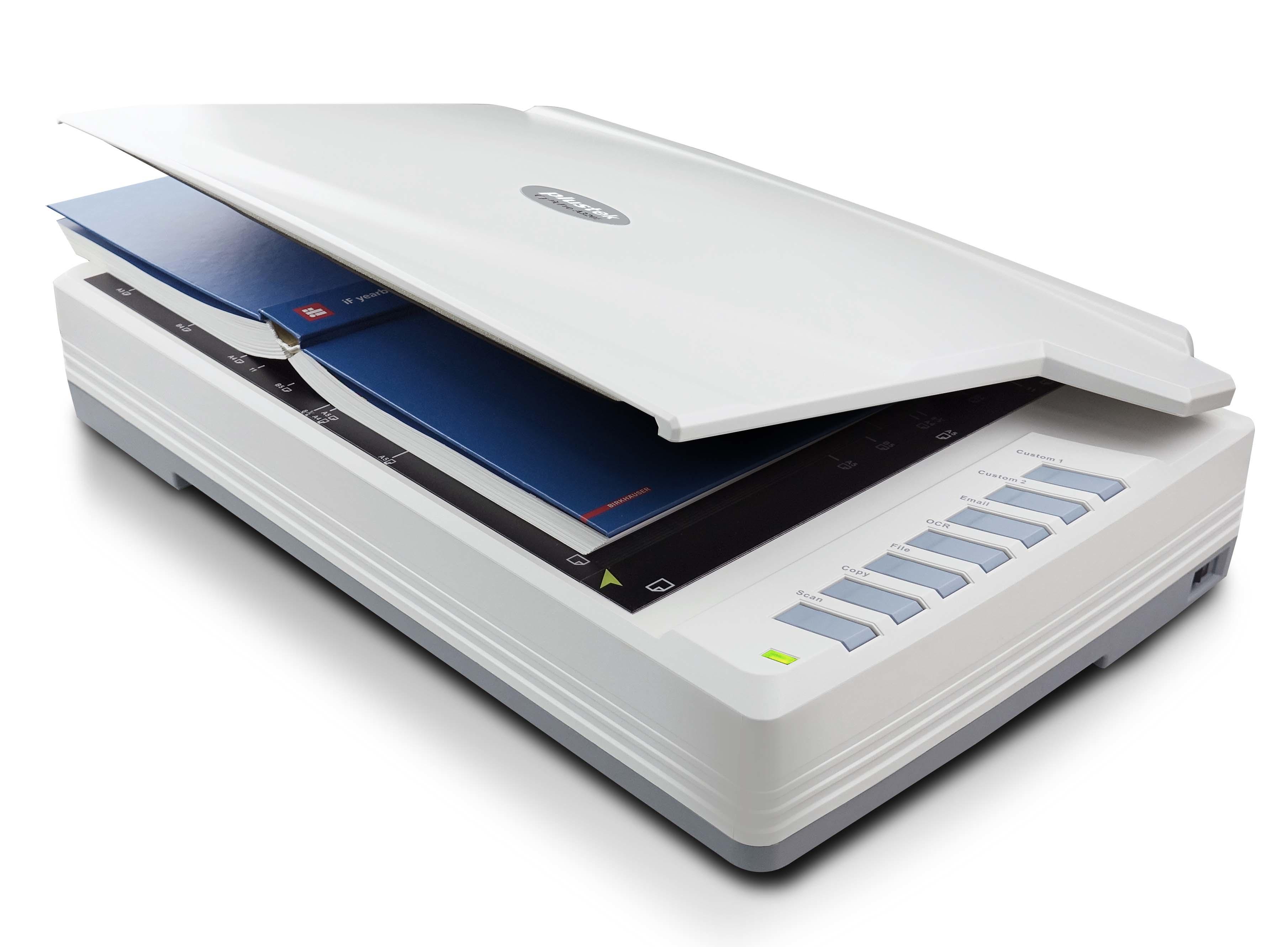 Plustek A320E Scanner piano 800 x 800 DPI A3 Bianco (OPTICPRO A320E A3 FLATBED - SCANNER)