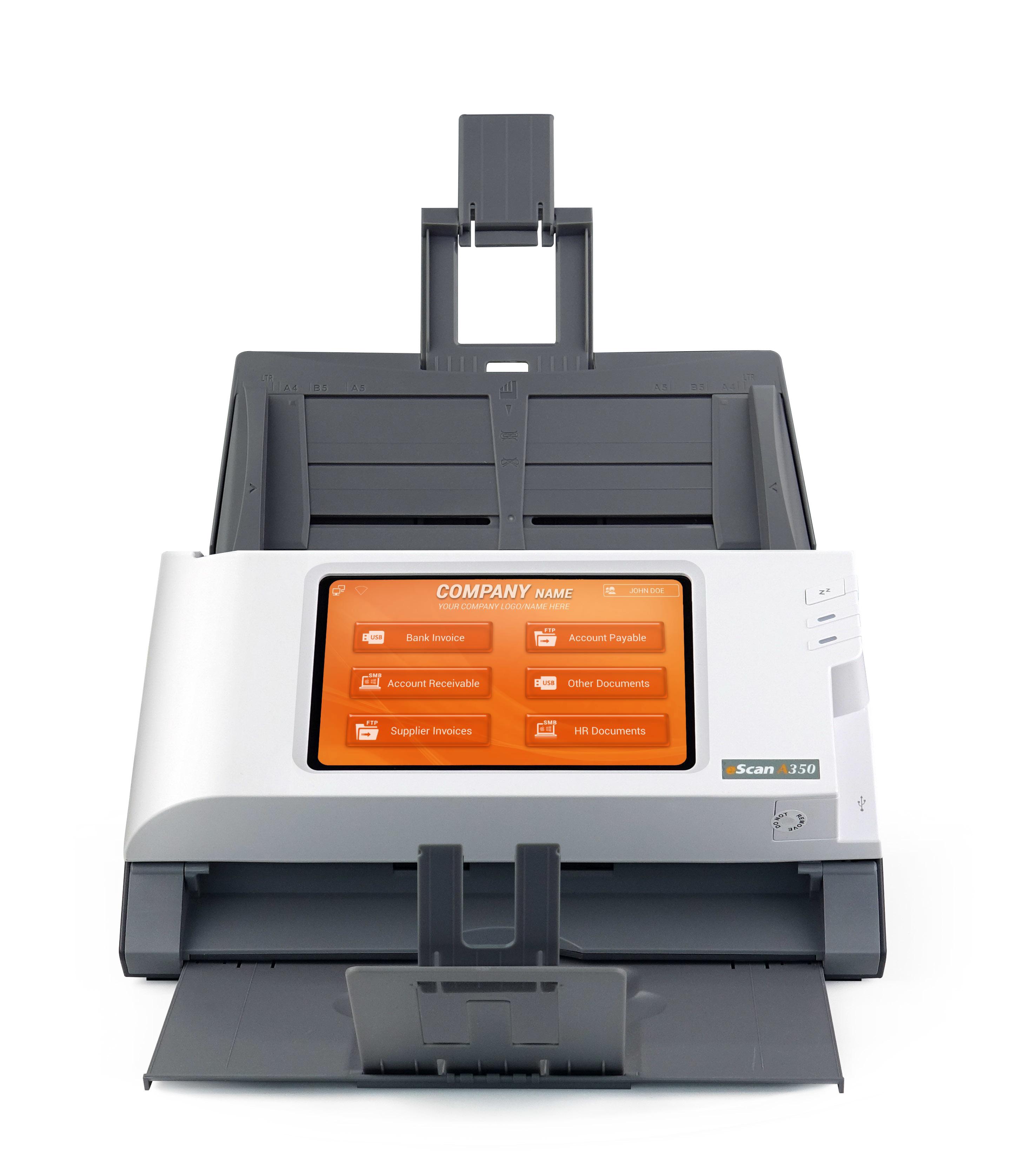 Plustek eScan A350 Enterprise ADF scanner ad alimentazione manuale 600 x 600 DPI A4 Nero Bianco
