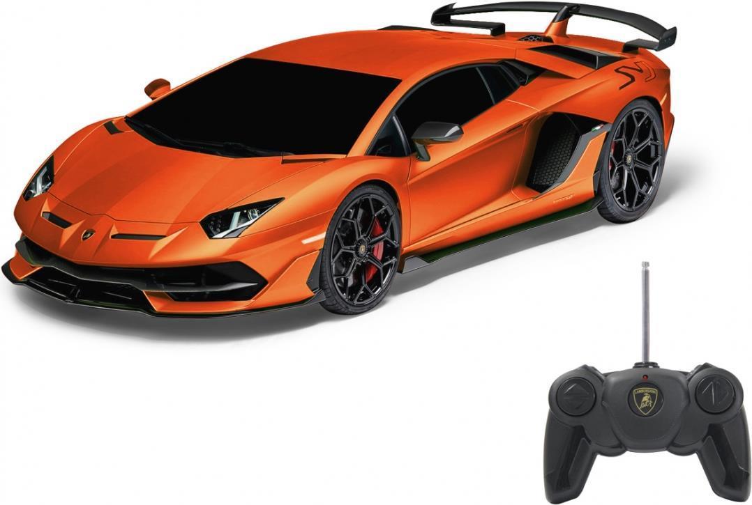 Jamara Lamborghini Aventador SVJ 1:24 Orange 27 MHz - Auto sportiva - Motore elettrico - 1:24 - pronto per l'operazione (RTR) -