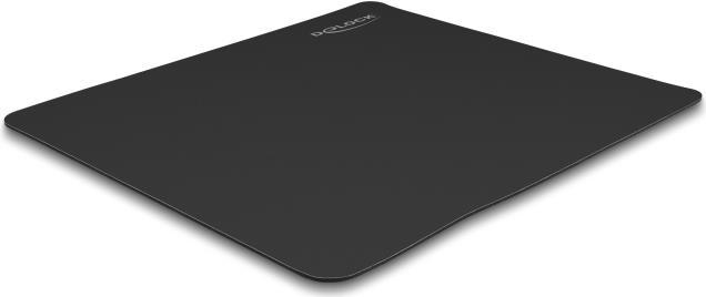 Tappetino per mouse Delock nero 450 x 400 mm rivestimento in "vetro".