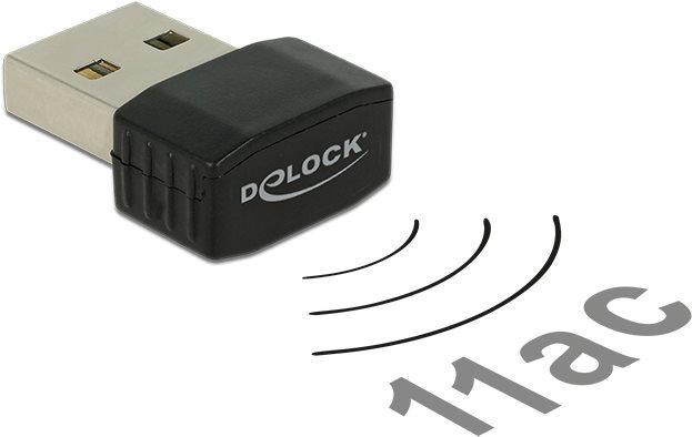 Delock USB 2.0 Dual Band WLAN ac/a/b/g/n Nano Stick 433 150 Mbps