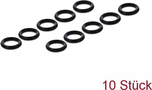 Navilock O-Ring in silicone - O-Ring - Nero (confezione da 10) - per P/N 64047