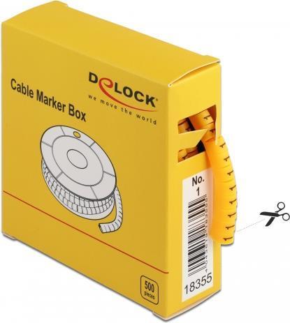 Ã¢â‚¬Â¢ Praktische Spenderbox Ã¢â‚¬Â¢ Menge: 500 Stà¼ck Kabelmarker mit Nummer 1Ã¢â‚¬Â¢ Material: Kun