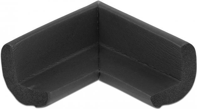 Delock Protezione bordi in schiuma autoadesiva 70 x 67 x 35 mm nera