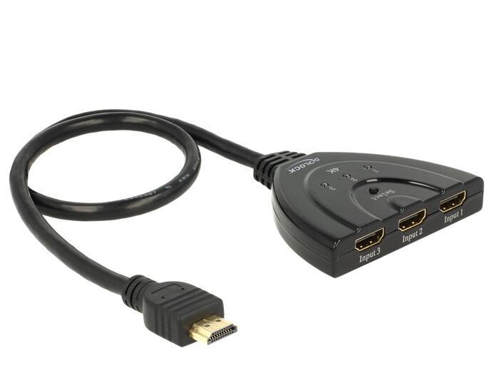 Delock UHD Switch 3x HDMI a...